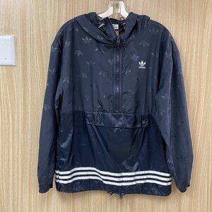 Adidas Navy Print Jacket Size 8